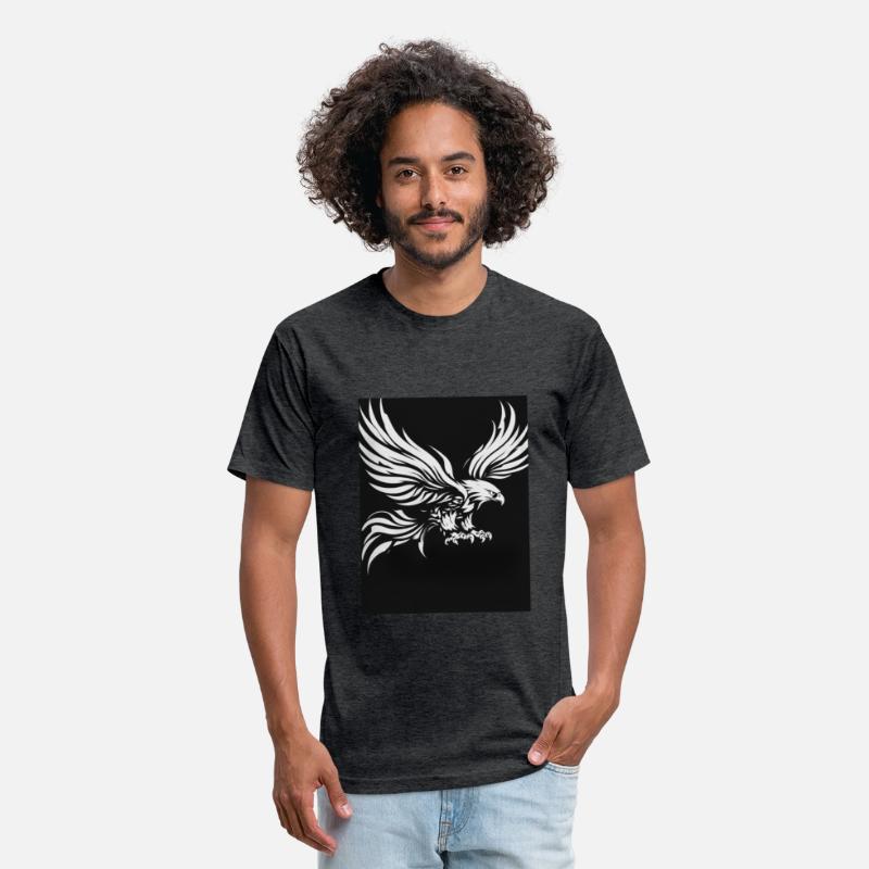 White Tribal Eagle Art Design"