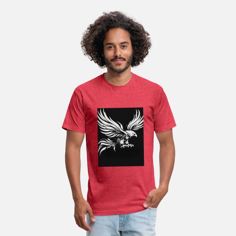 White Tribal Eagle Art Design"