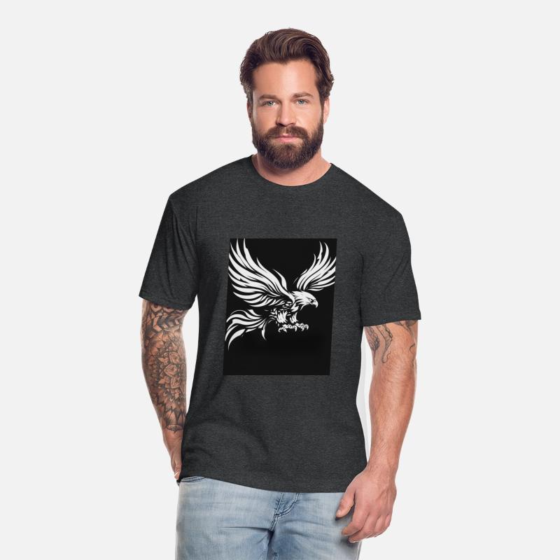 White Tribal Eagle Art Design"