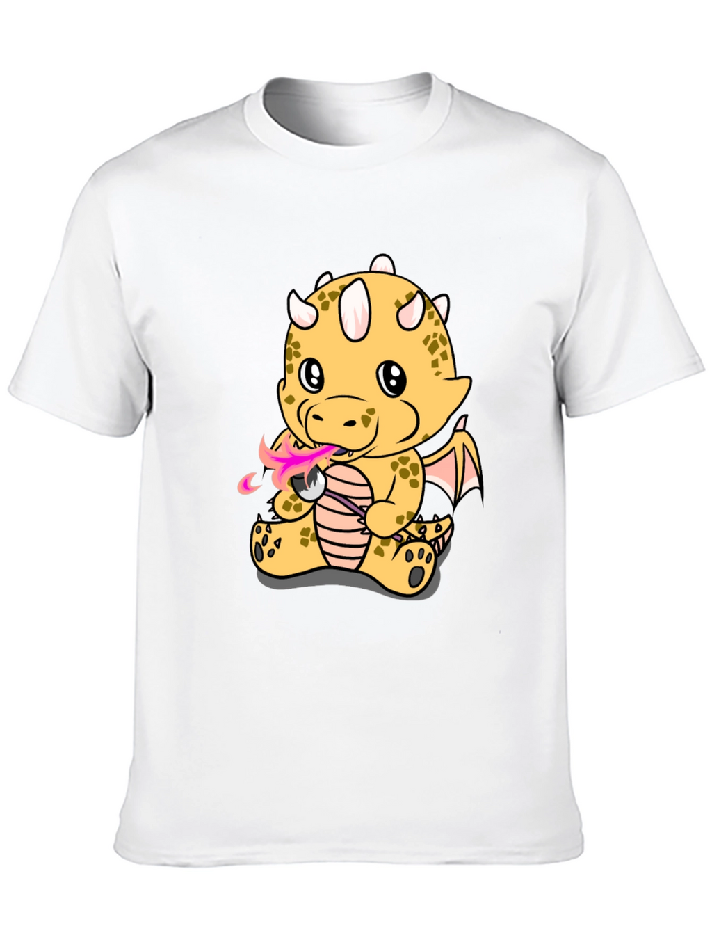 Dragon Fire T-Shirt - Black Cotton Tee