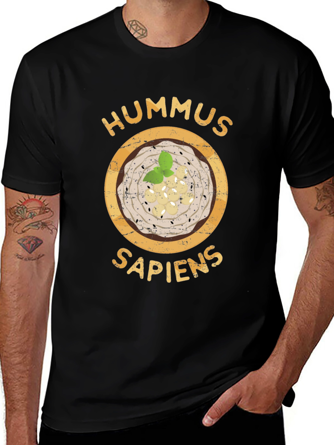 Hummus Sapiens T-Shirt - Funny Foodie Tee