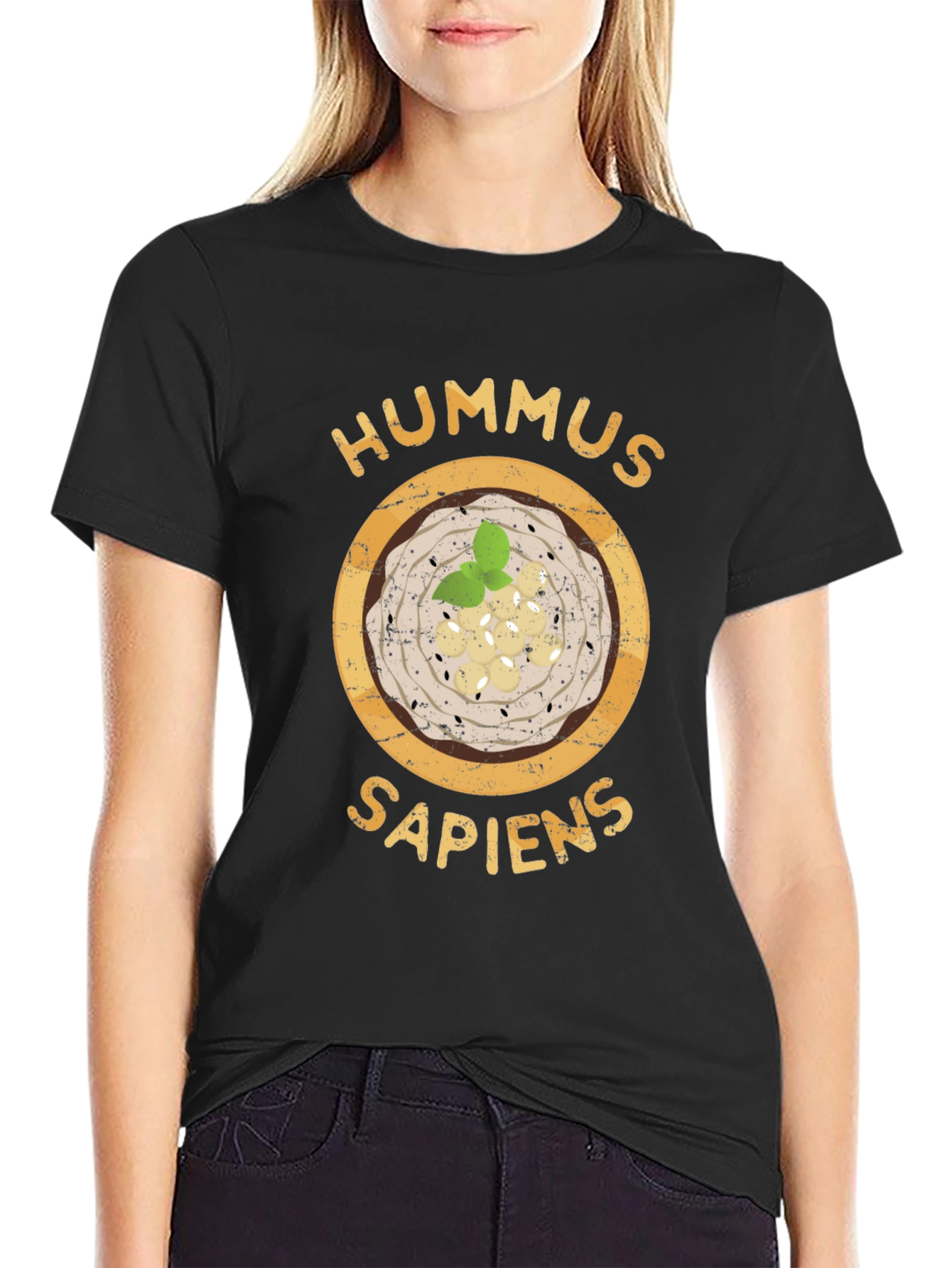 Hummus Sapiens T-Shirt - Funny Foodie Tee