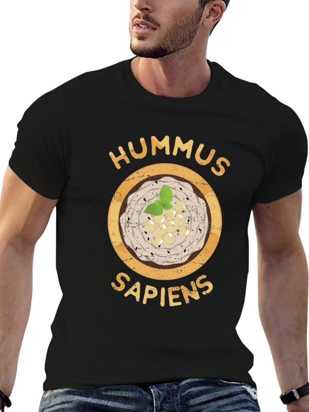 Hummus Sapiens T-Shirt - Funny Foodie Tee