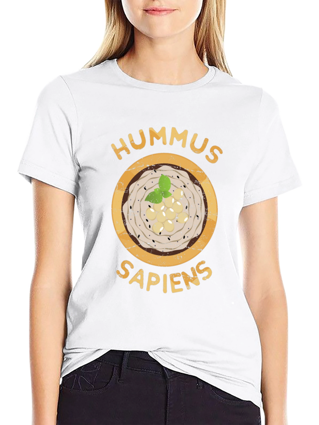 Hummus Sapiens T-Shirt - Funny Foodie Tee