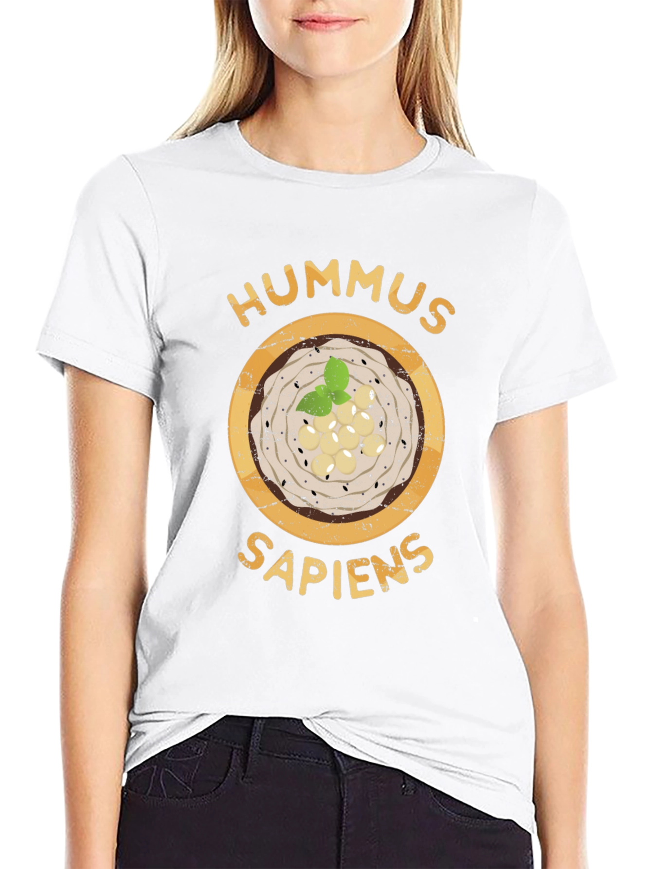 Hummus Sapiens T-Shirt - Funny Foodie Tee