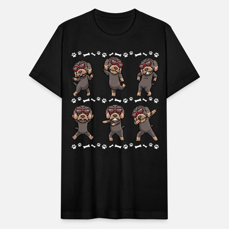Wire Haired Dachshund Dog With Sunglasses Dancing