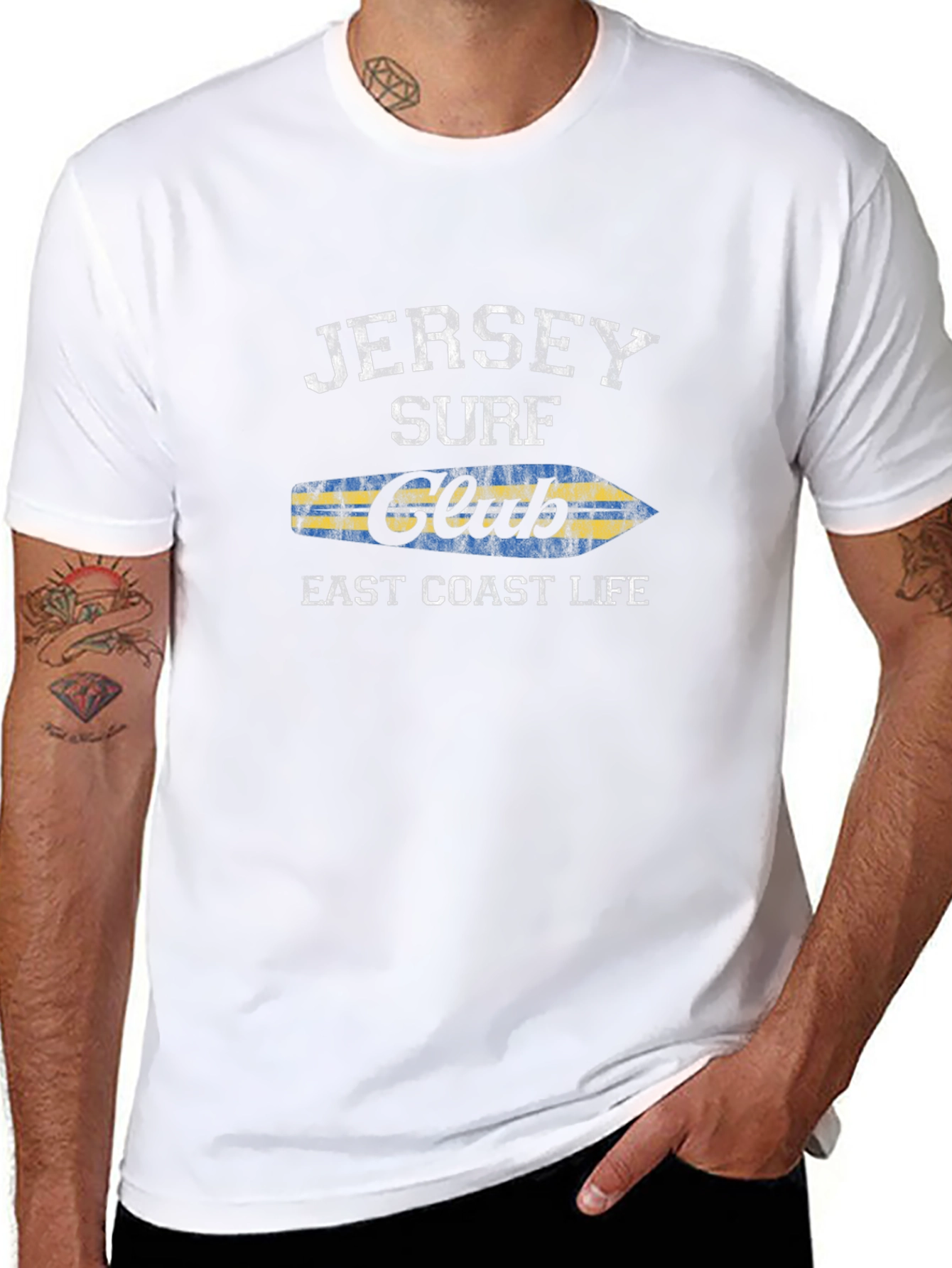 Jersey Surf Club East Coast Life Black T-Shirt