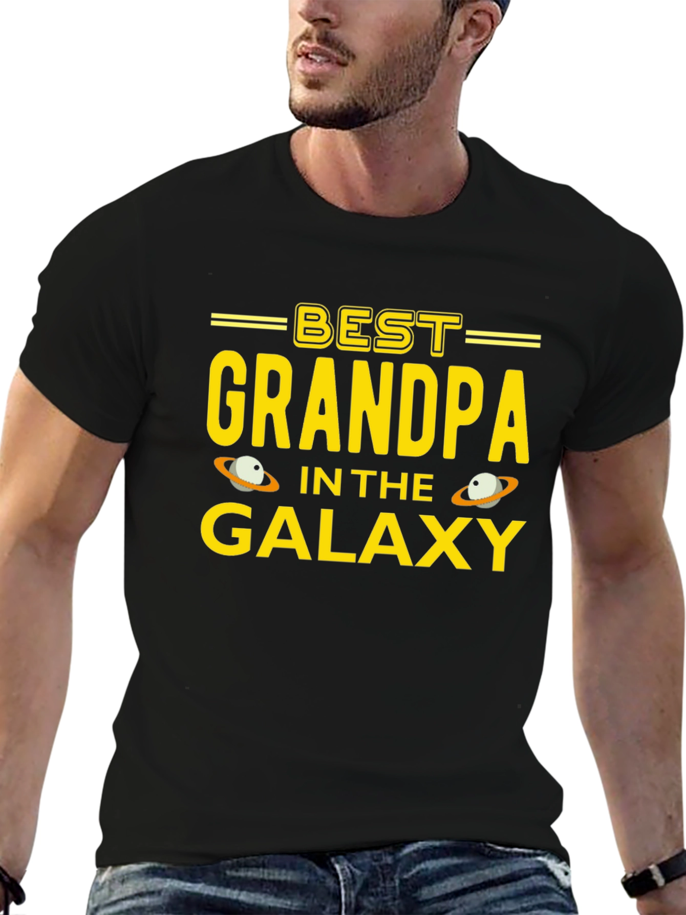 Best Grandpa in the Galaxy Graphic T-Shirt