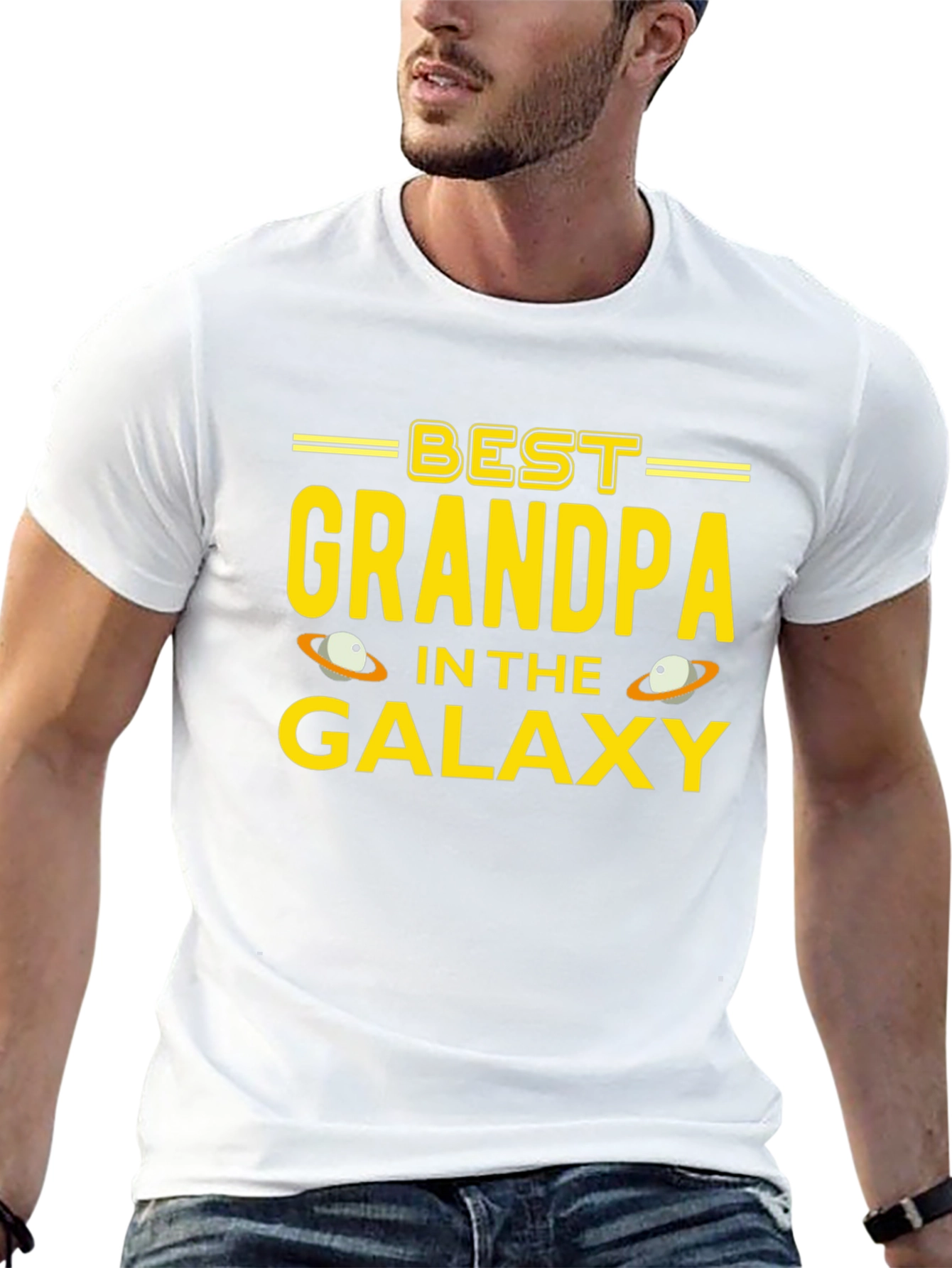 Best Grandpa in the Galaxy Graphic T-Shirt