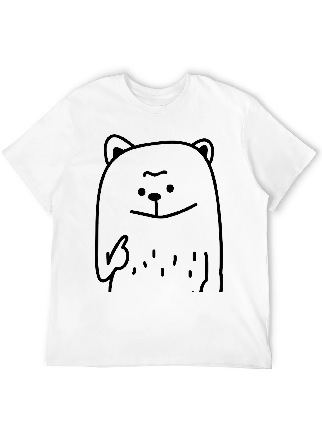 Cool Bear Graphic Black T-Shirt