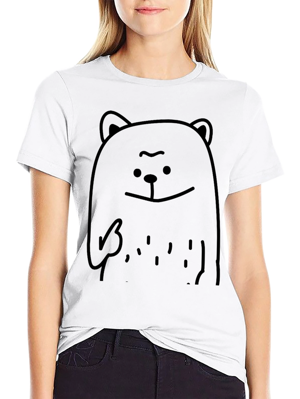 Cool Bear Graphic Black T-Shirt