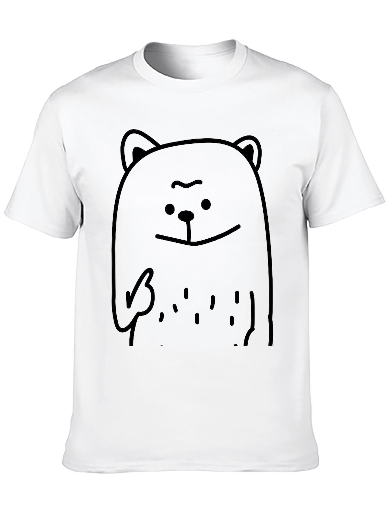 Cool Bear Graphic Black T-Shirt