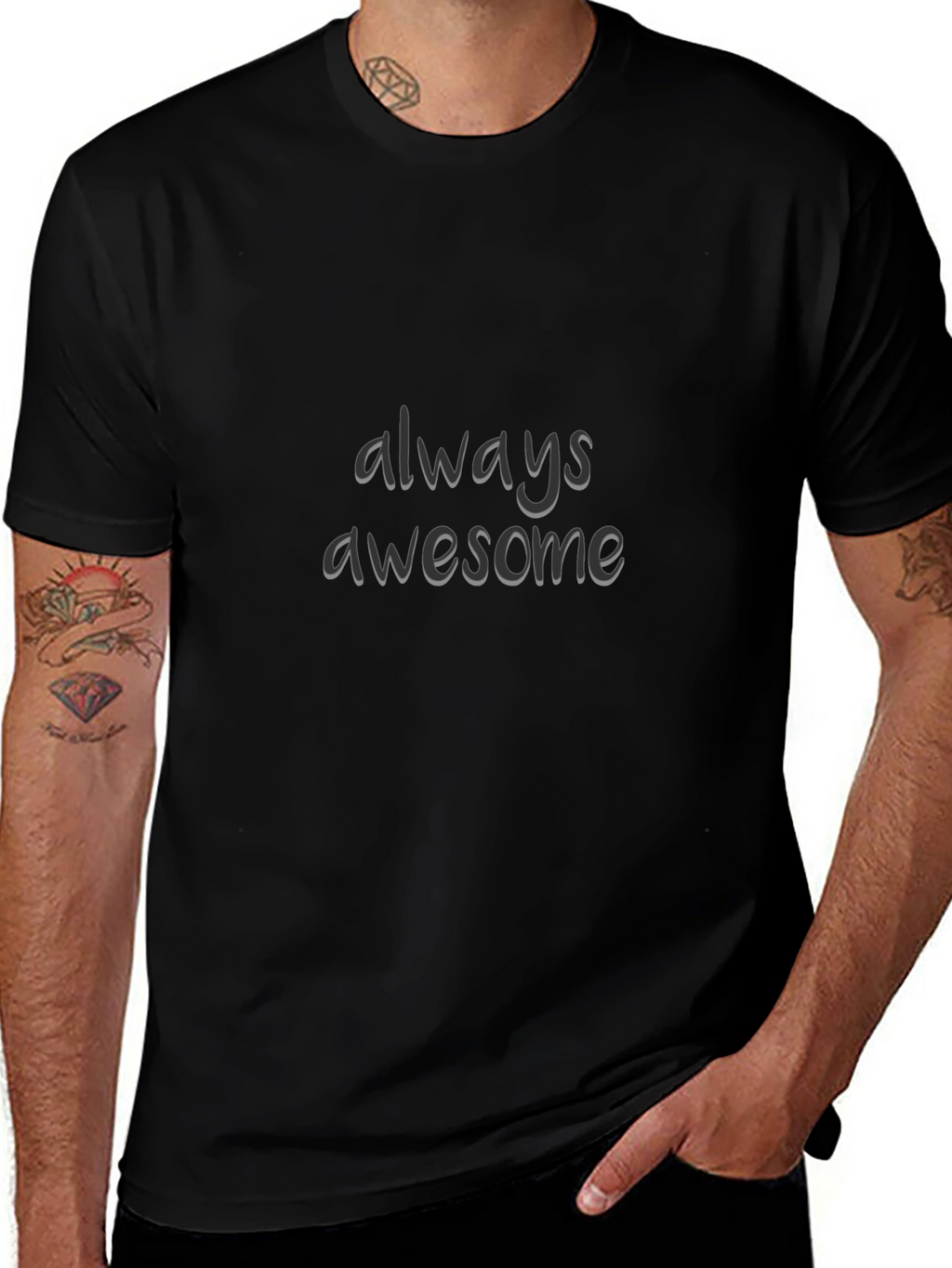 Always Awesome Black T-Shirt