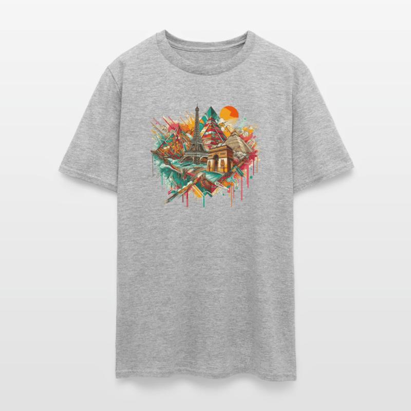 World Landmarks Collage T-Shirt
