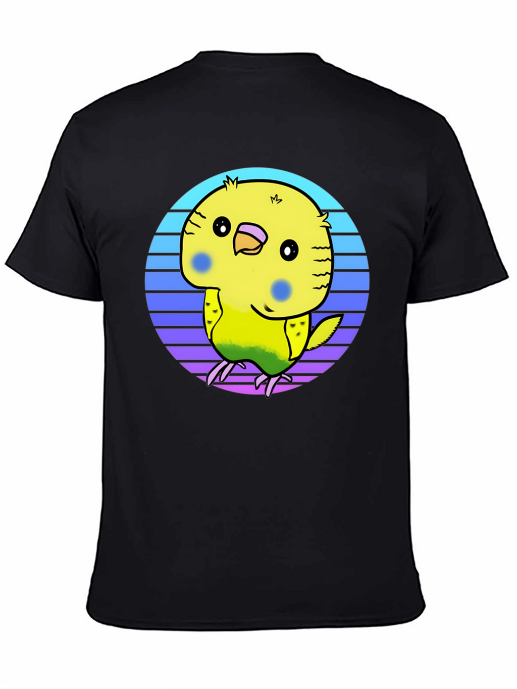 Cute Budgie T-Shirt - Black Graphic Tee