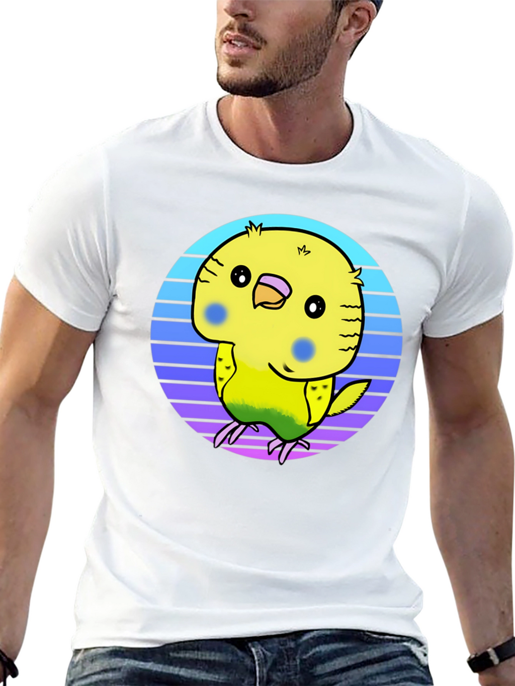 Cute Budgie T-Shirt - Black Graphic Tee