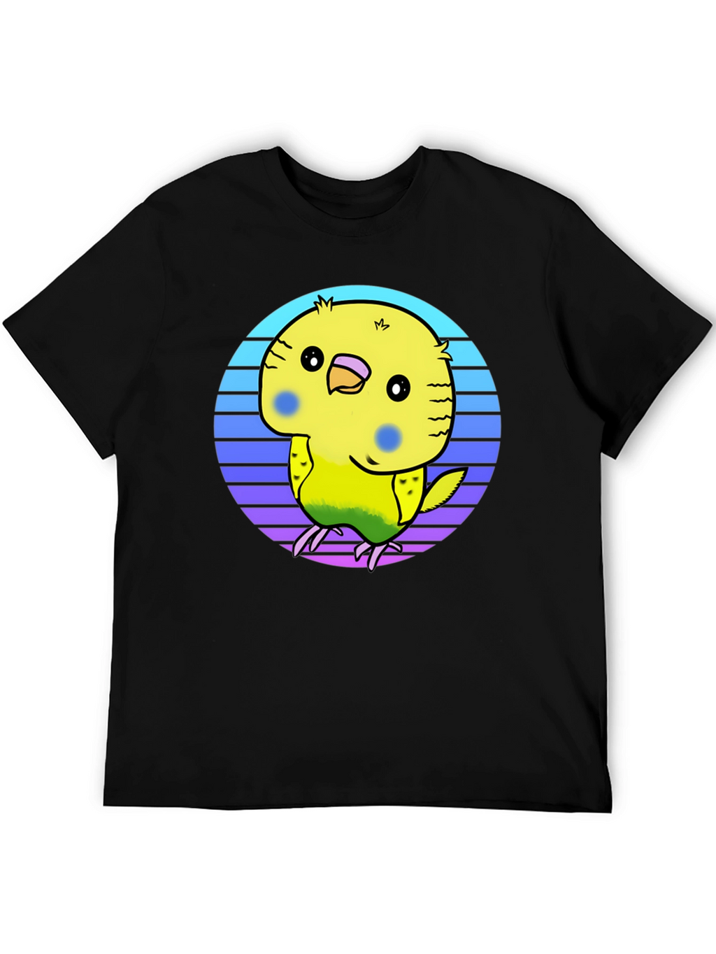 Cute Budgie T-Shirt - Black Graphic Tee