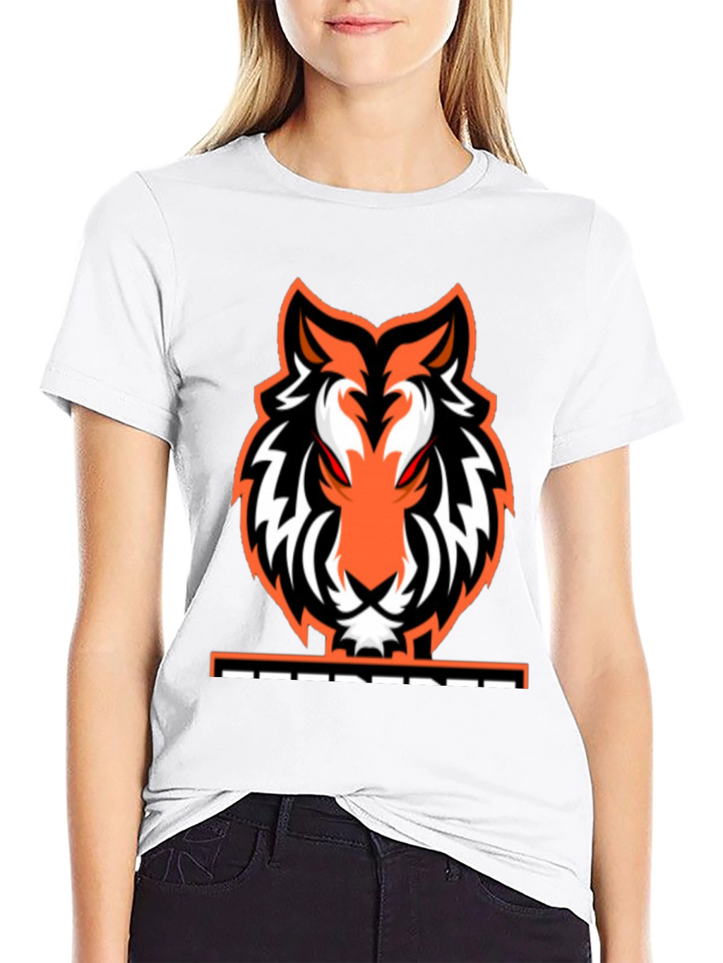 Fierce Tiger Graphic Tee - Black Cotton Blend
