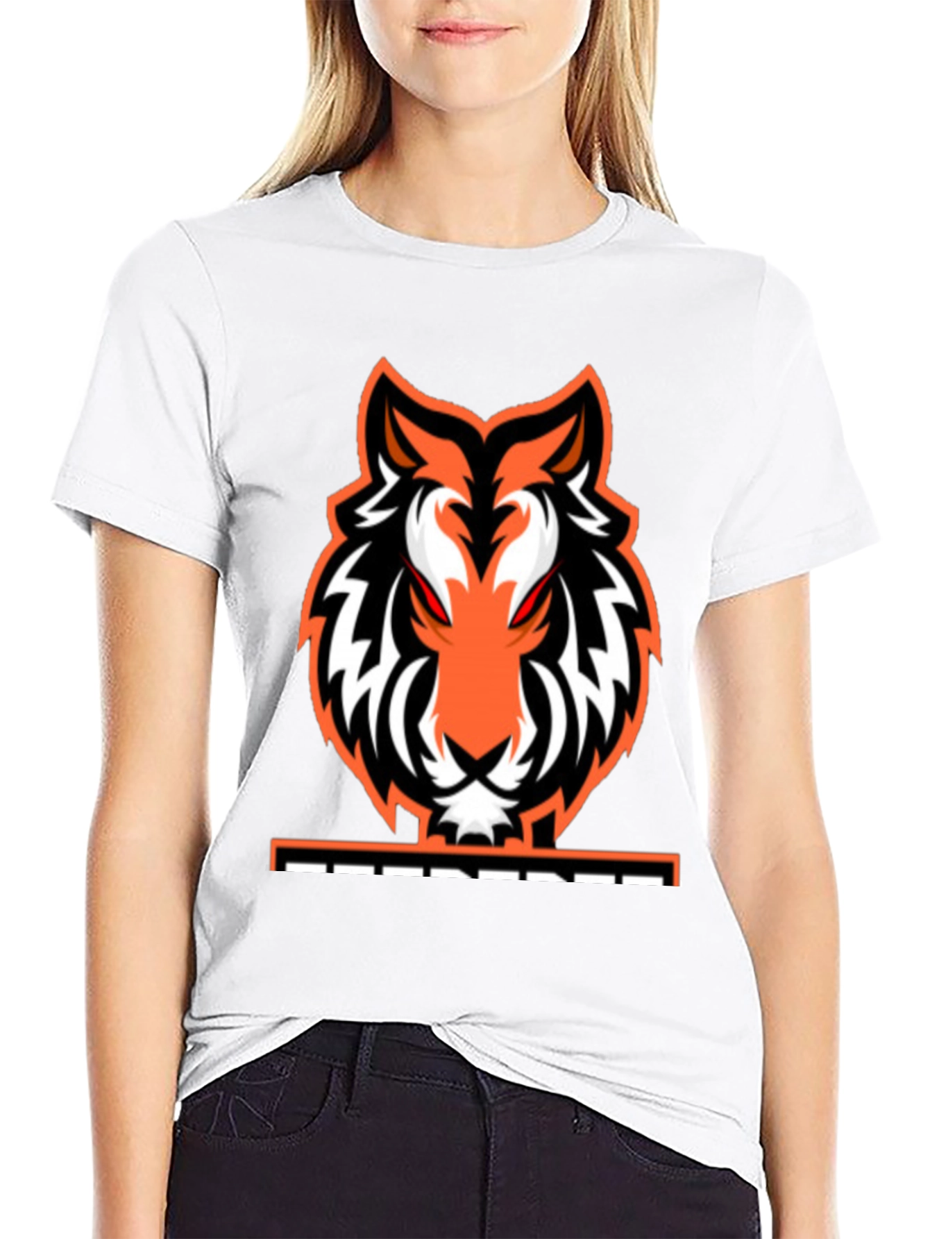Fierce Tiger Graphic Tee - Black Cotton Blend