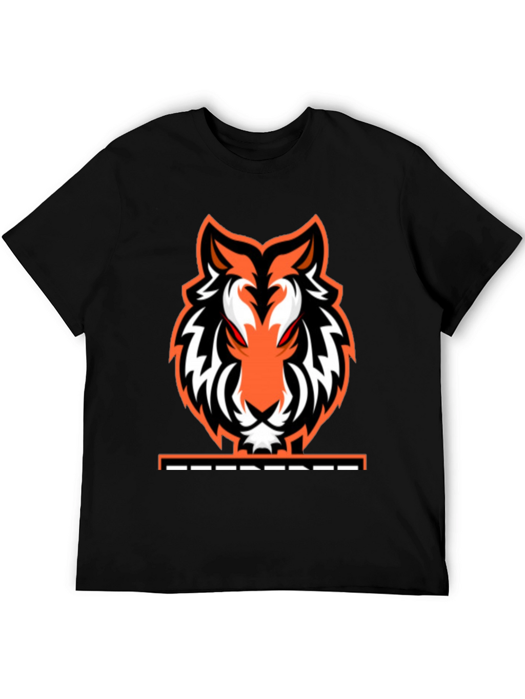 Fierce Tiger Graphic Tee - Black Cotton Blend
