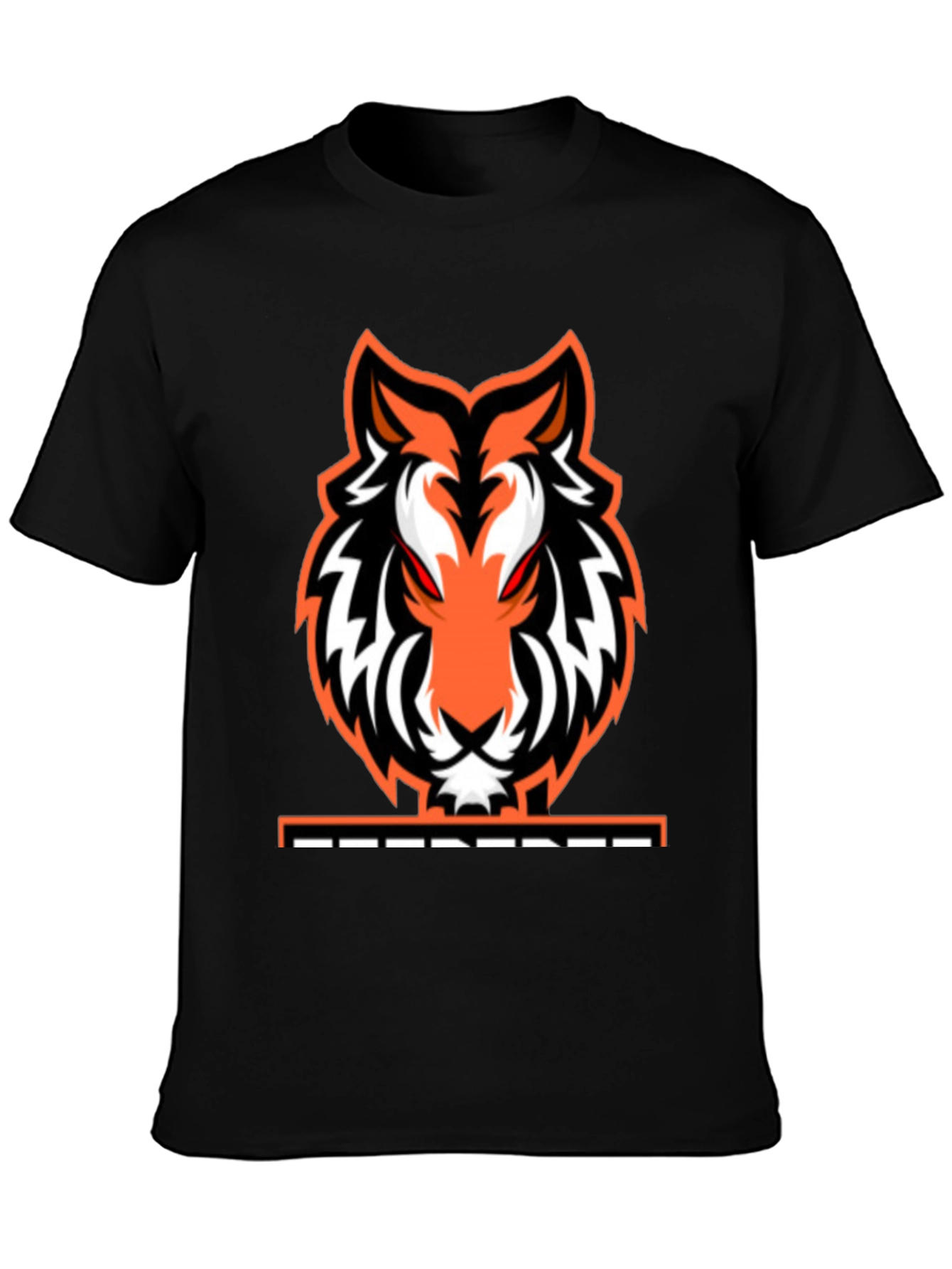 Fierce Tiger Graphic Tee - Black Cotton Blend