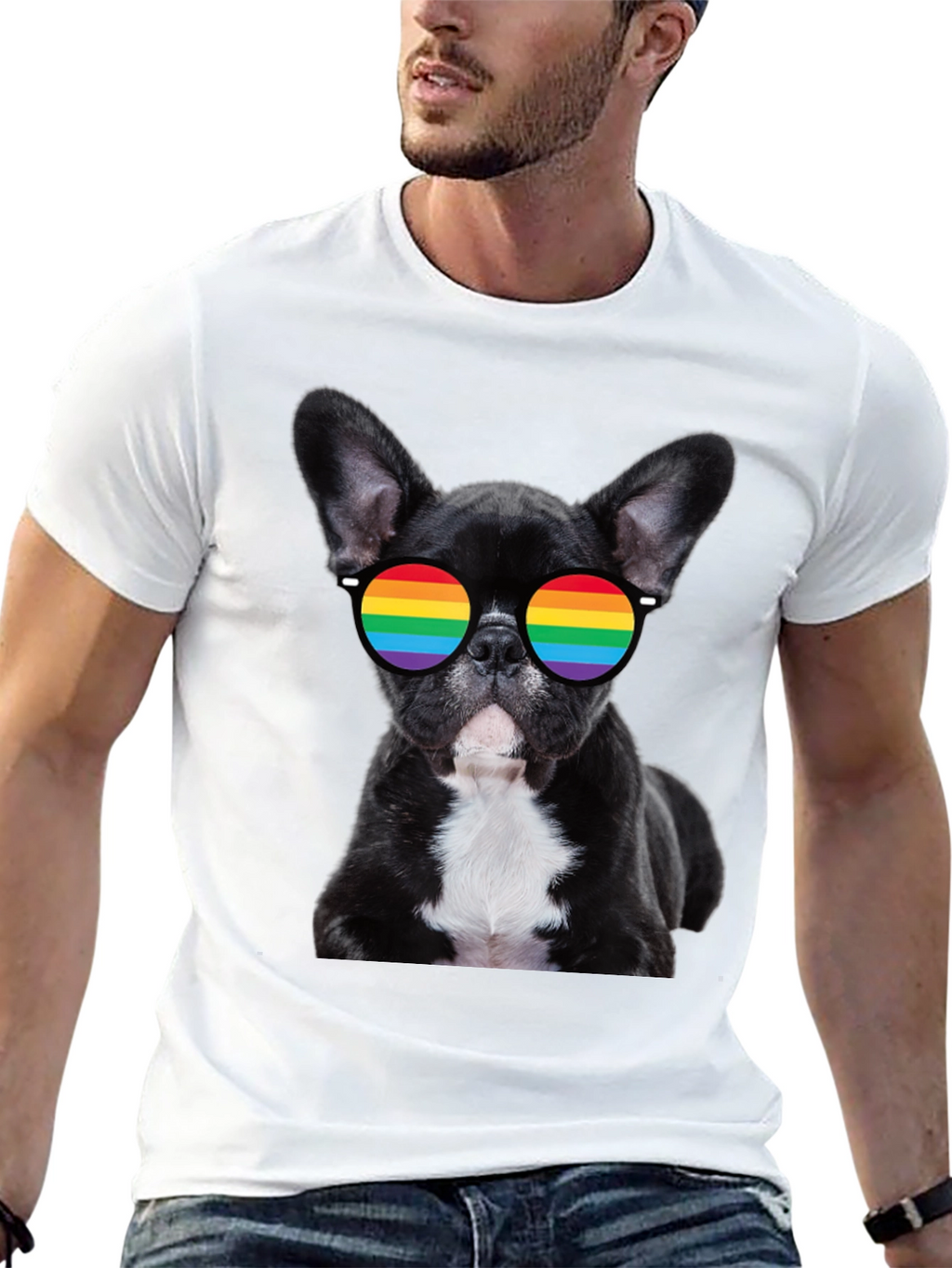 Dog with Pride Glasses T-Shirt