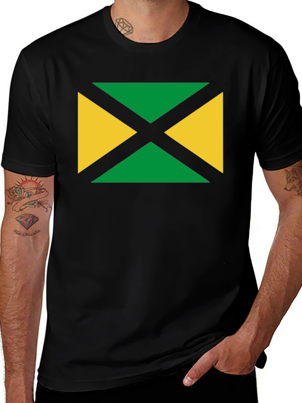 Jamaican Flag Graphic T-Shirt