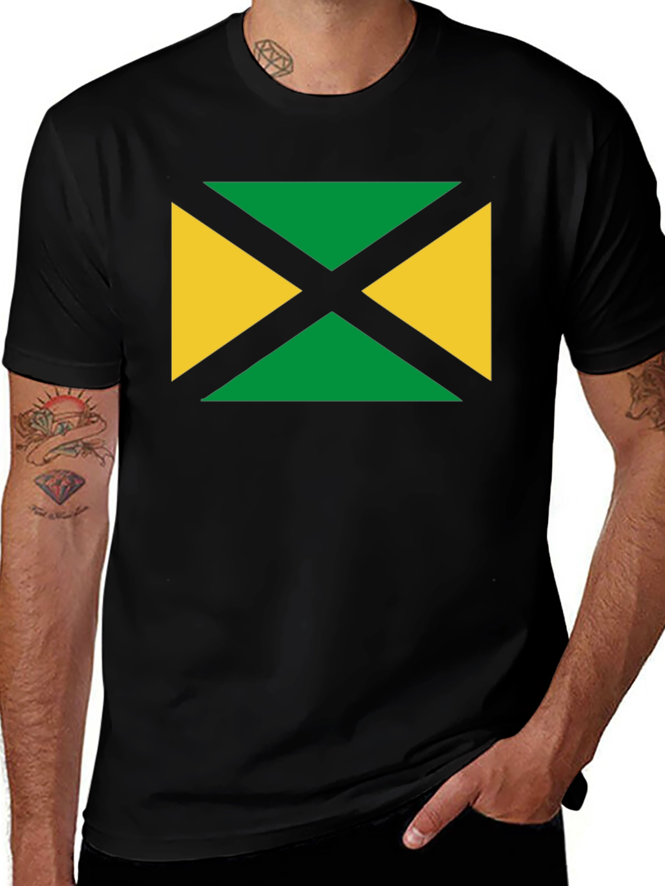 Jamaican Flag Graphic T-Shirt