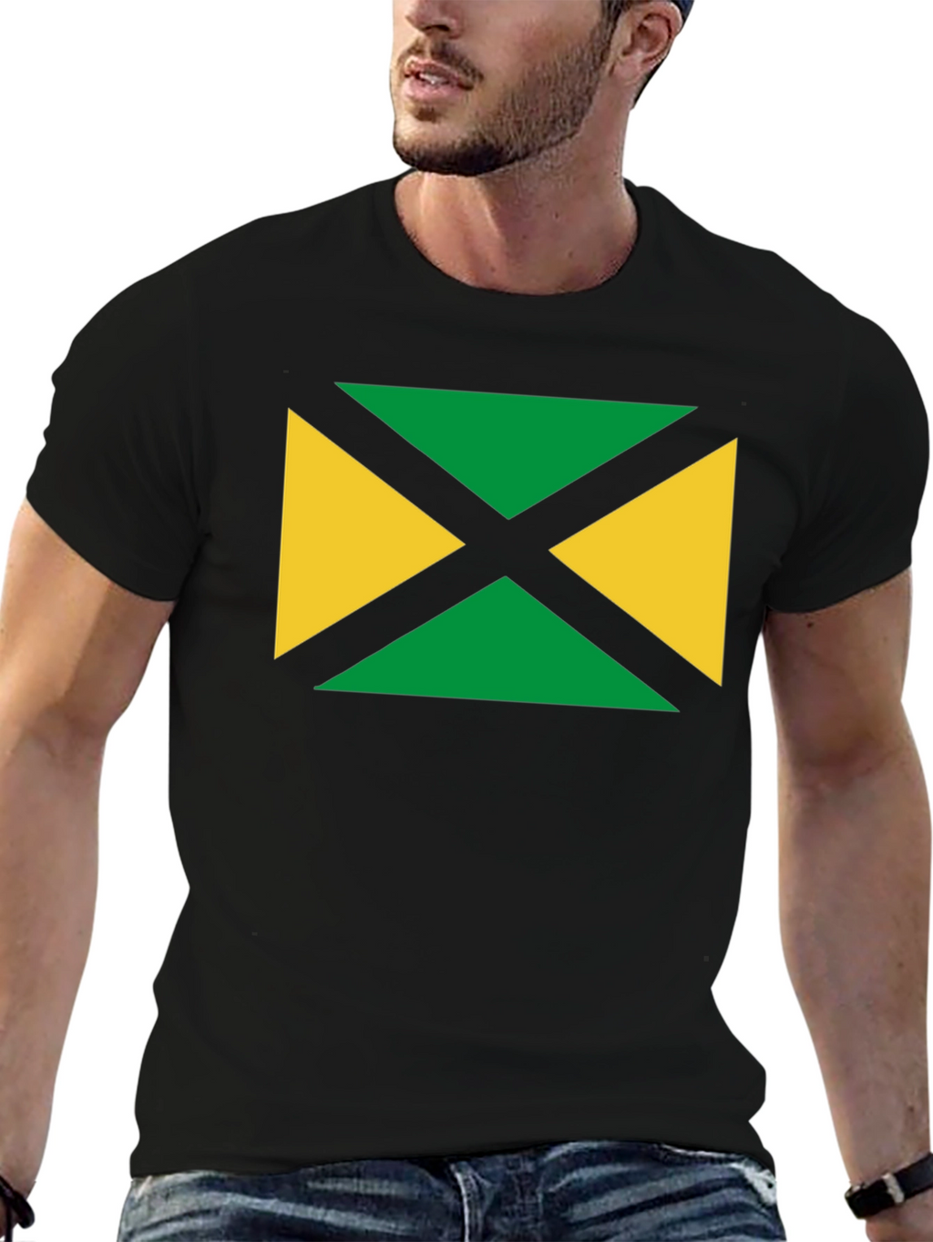 Jamaican Flag Graphic T-Shirt