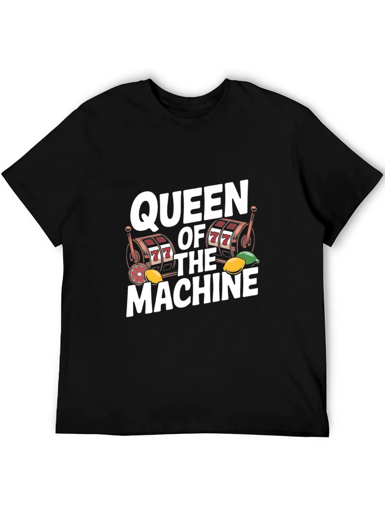 Queen of the Machine Graphic Tee - Lucky Slots Design
