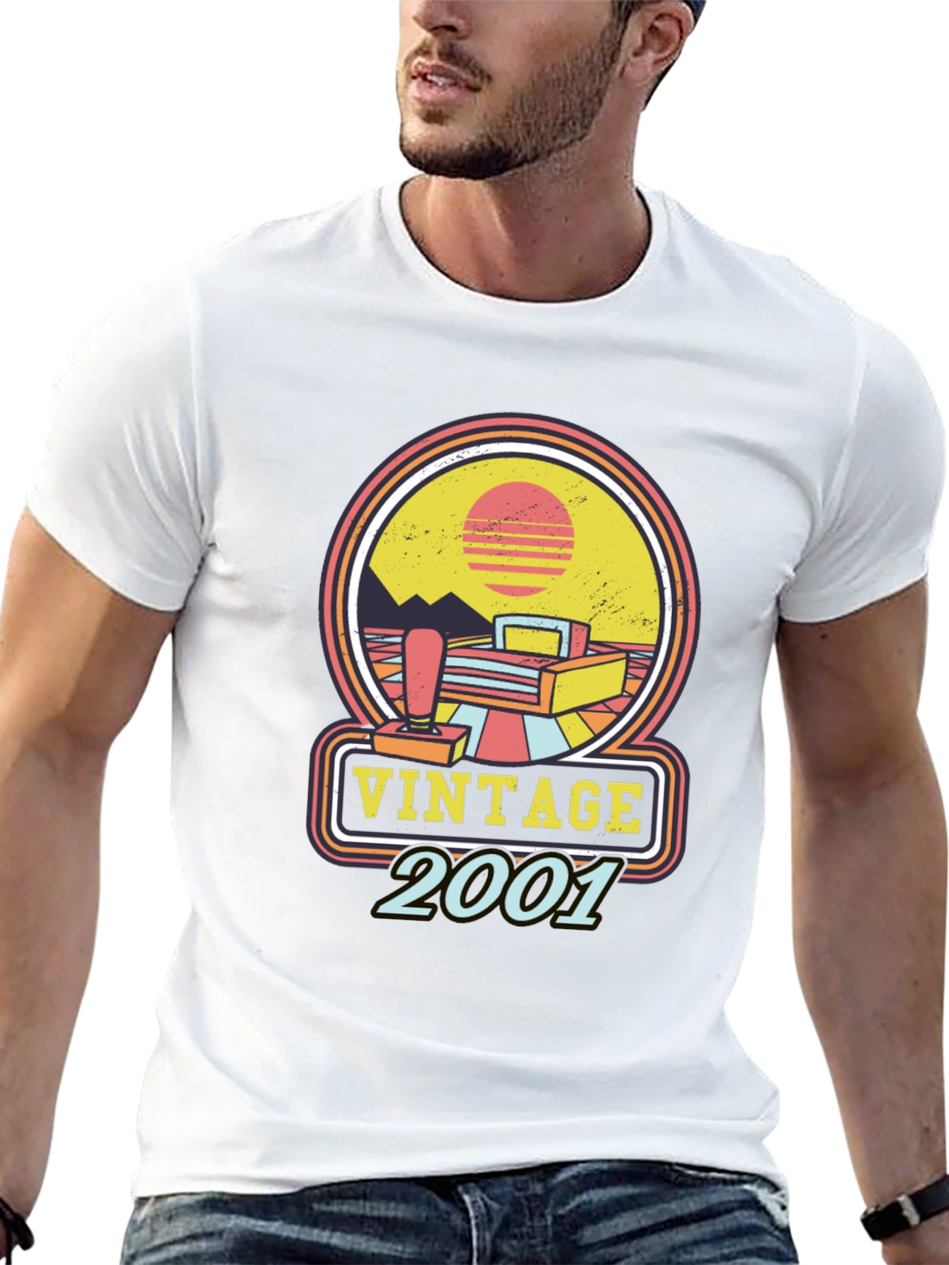 Vintage 2001 Gamer T-Shirt - Retro Style