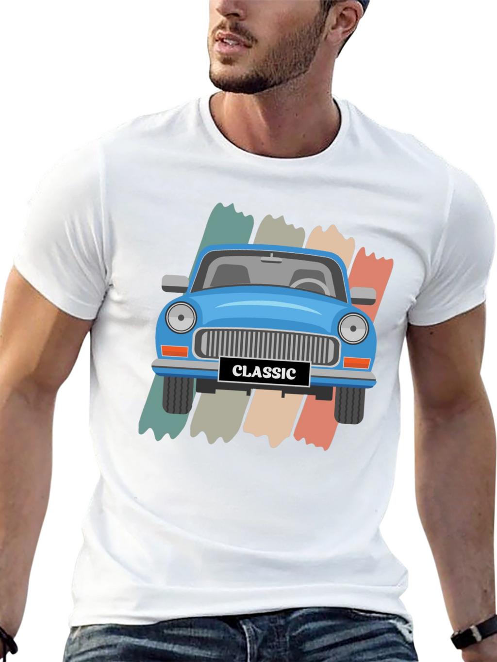 Classic Car Graphic Tee - Retro Style
