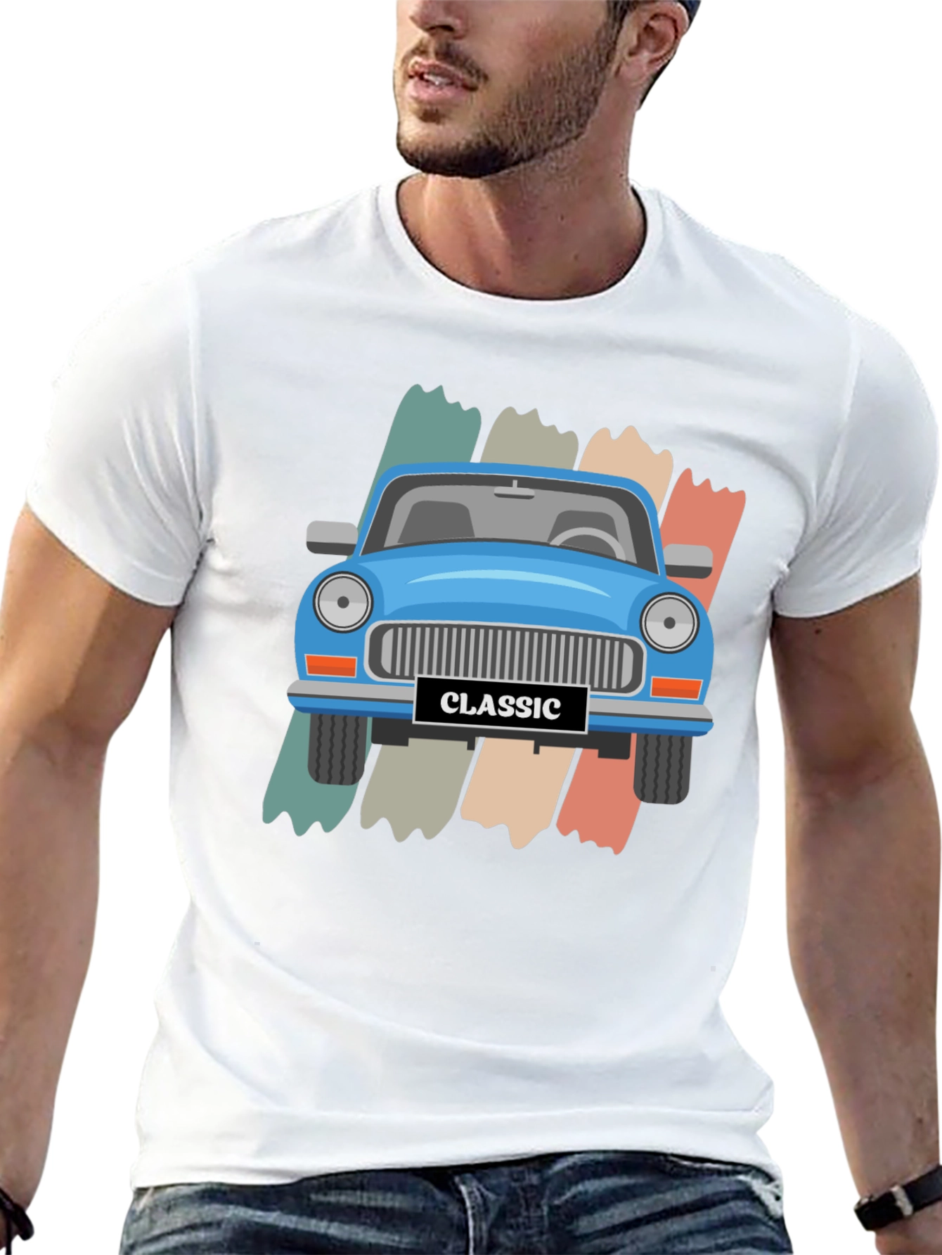 Classic Car Graphic Tee - Retro Style