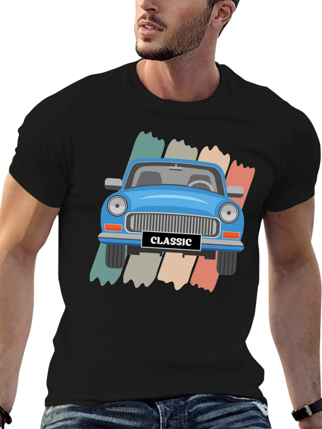 Classic Car Graphic Tee - Retro Style