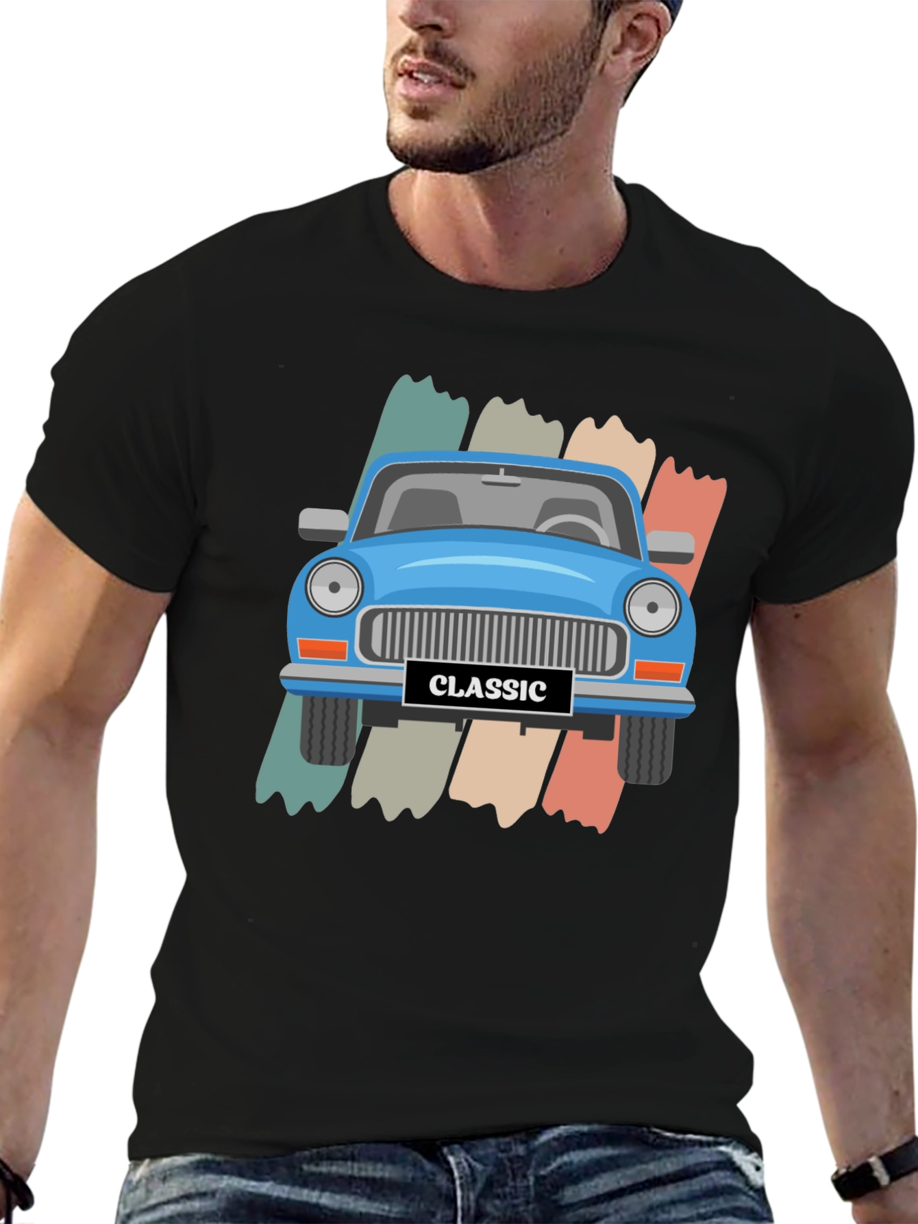 Classic Car Graphic Tee - Retro Style