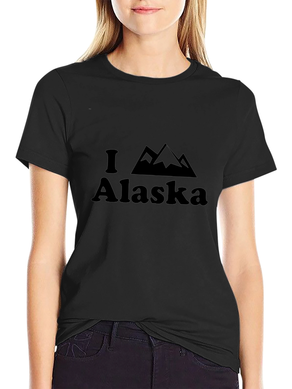 I Love Alaska T-Shirt - Mountain Design