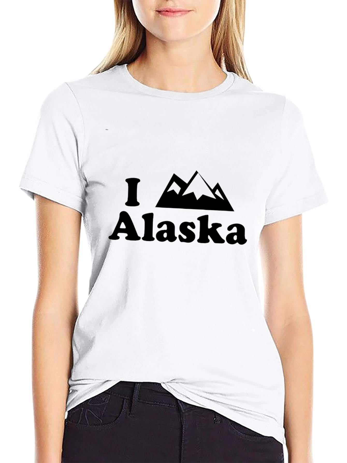 I Love Alaska T-Shirt - Mountain Design