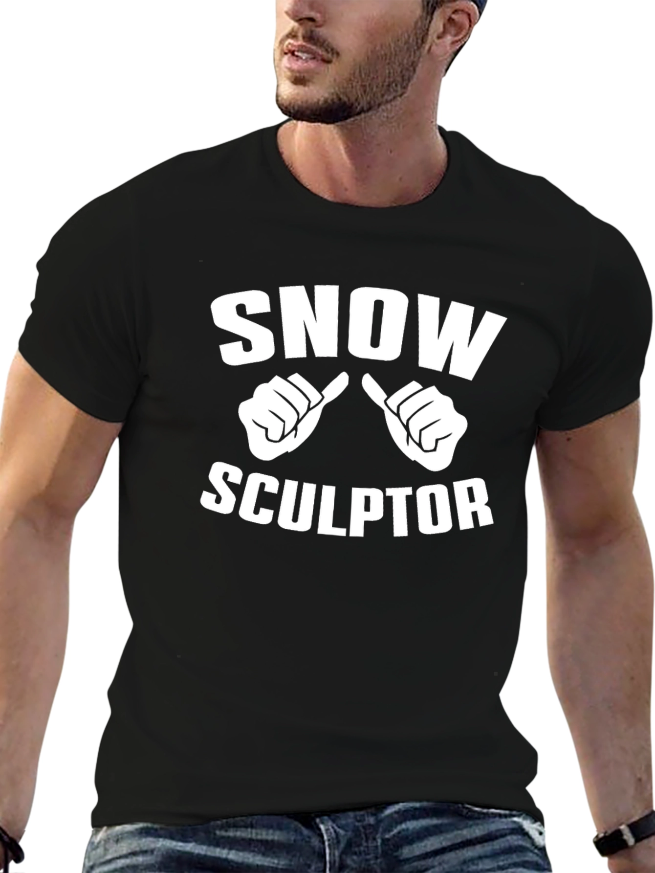 Snow Sculptor T-Shirt - Winter Fun Tee