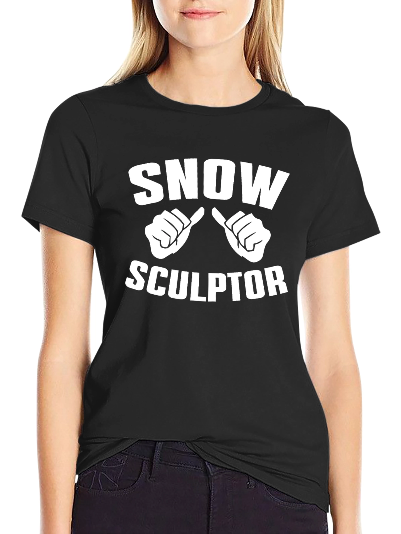 Snow Sculptor T-Shirt - Winter Fun Tee