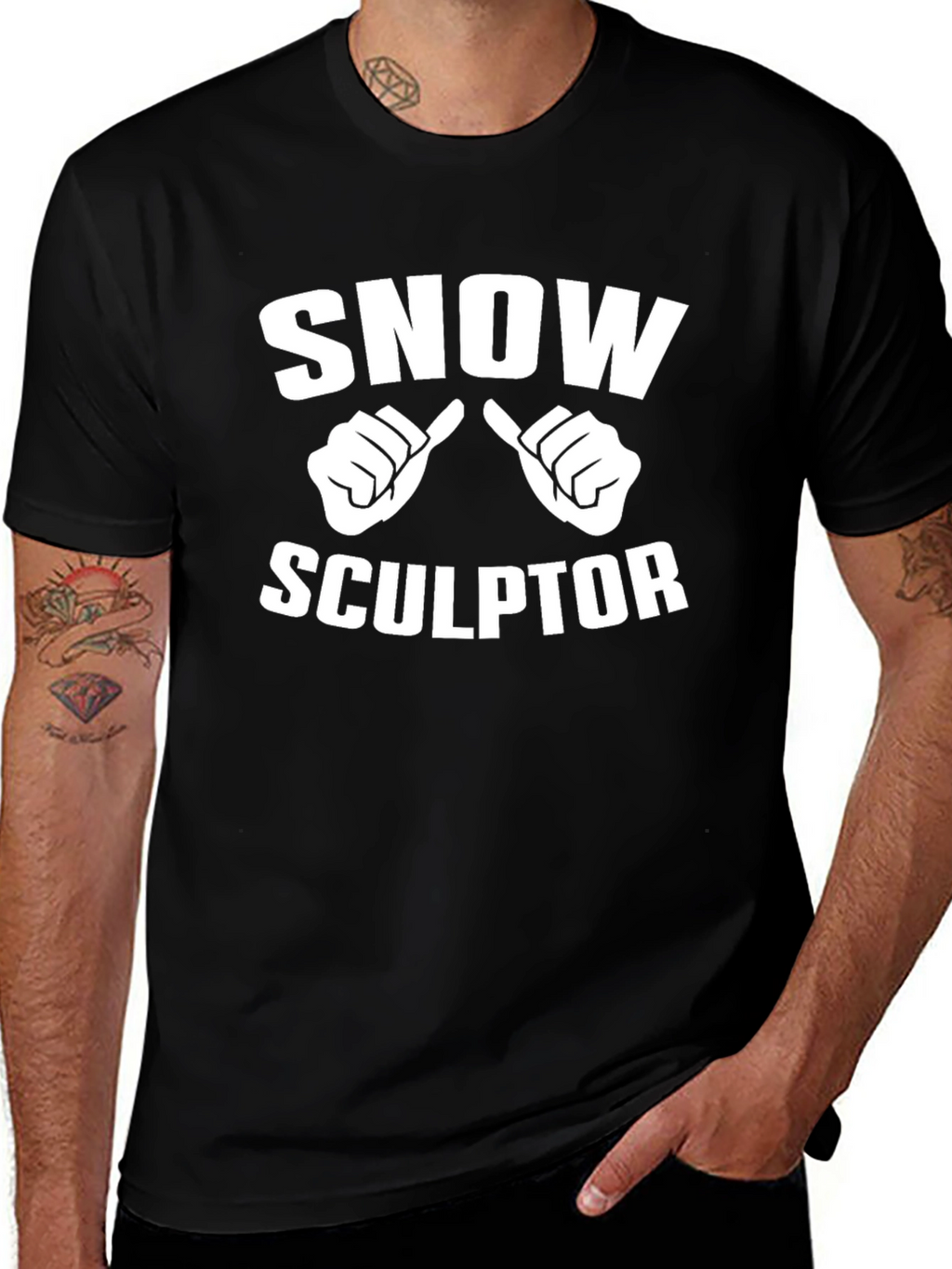 Snow Sculptor T-Shirt - Winter Fun Tee