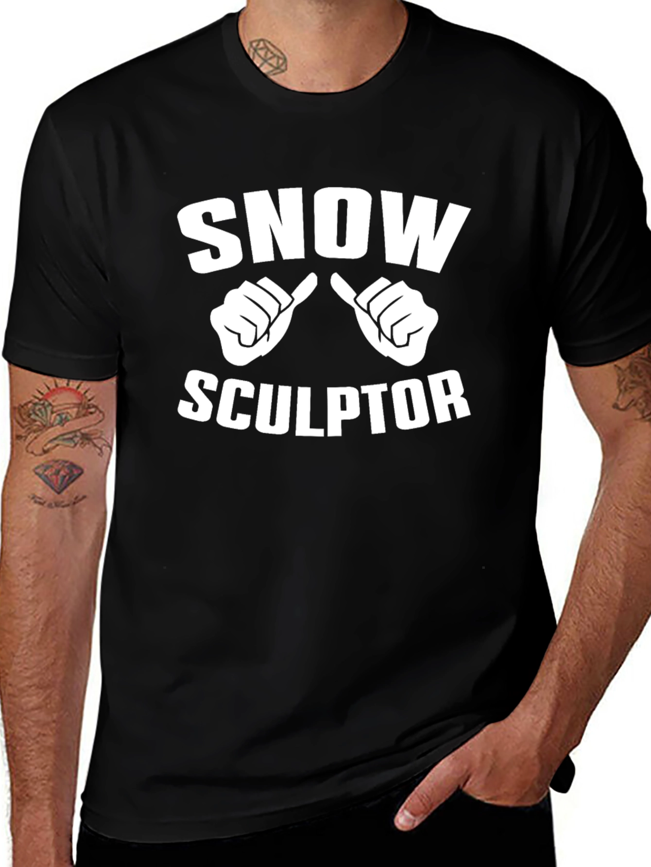 Snow Sculptor T-Shirt - Winter Fun Tee