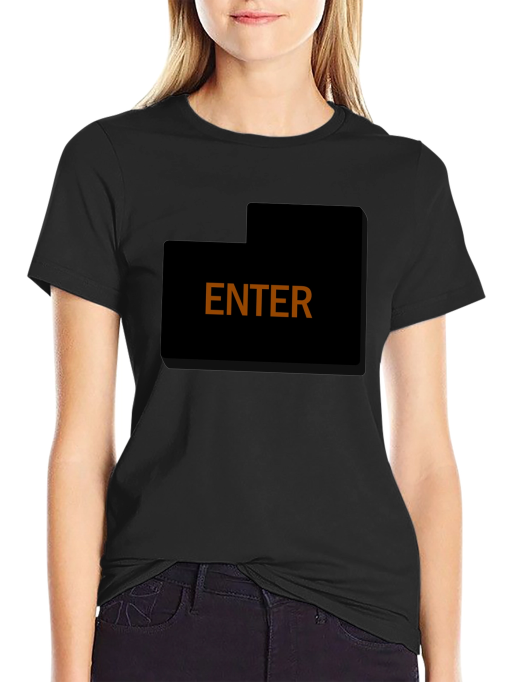 Enter T-Shirt - Simple Bold Design Comfortable Fit