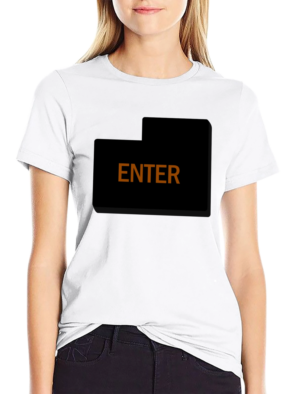 Enter T-Shirt - Simple Bold Design Comfortable Fit