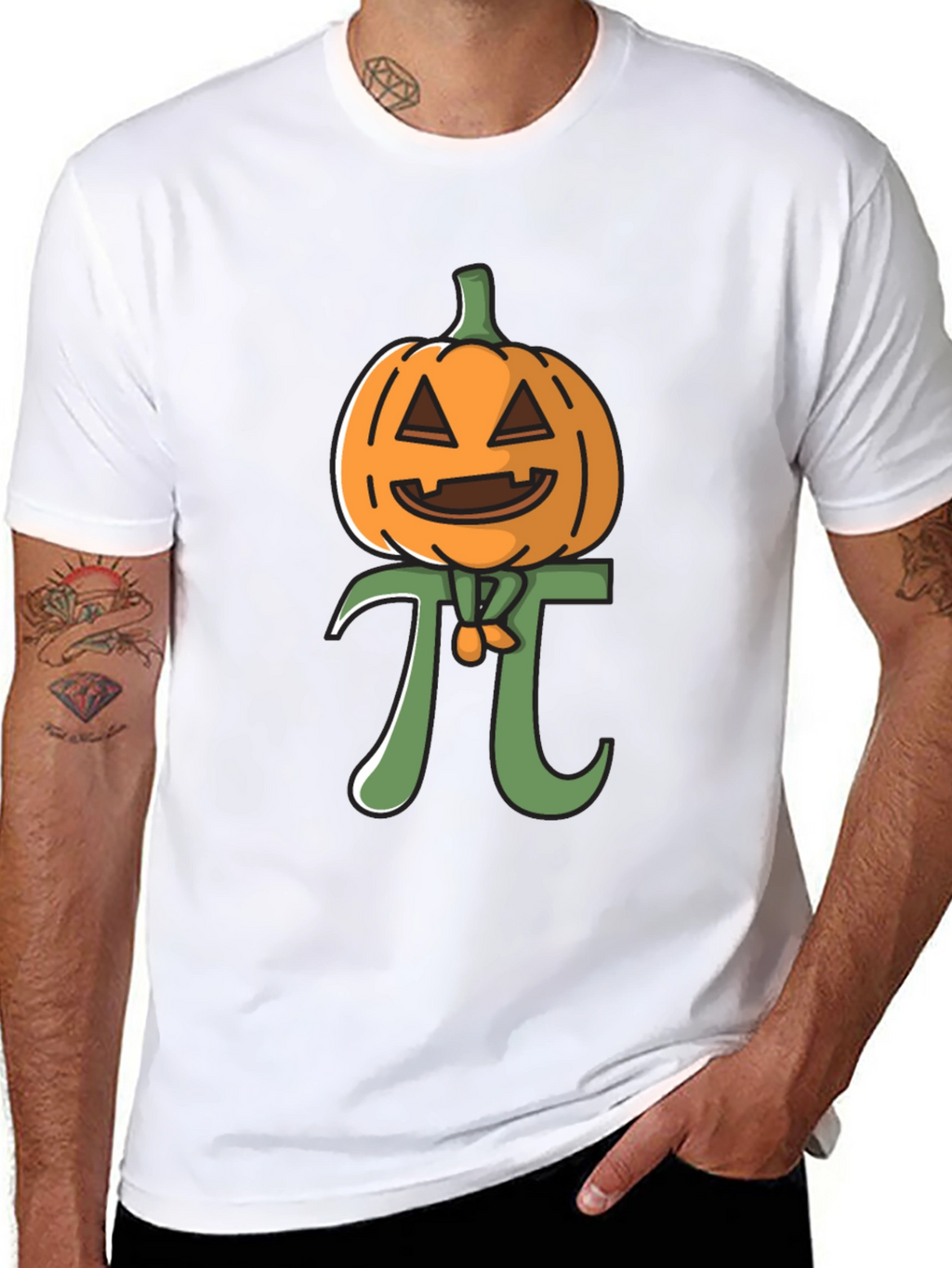 Pumpkin Pi Funny Halloween Math T-Shirt