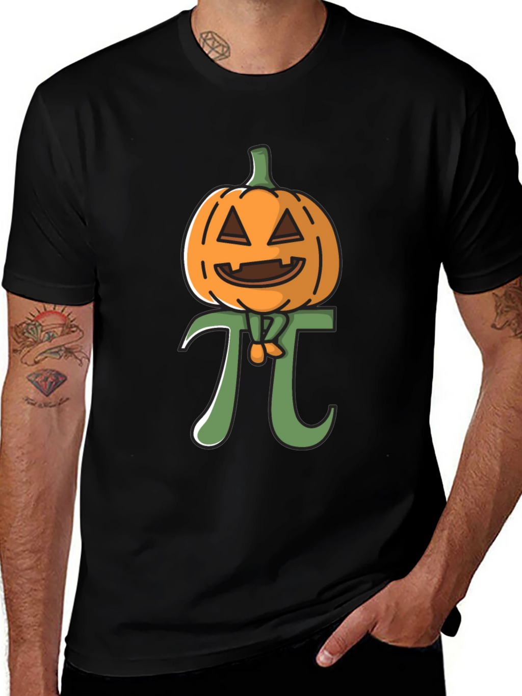 Pumpkin Pi Funny Halloween Math T-Shirt