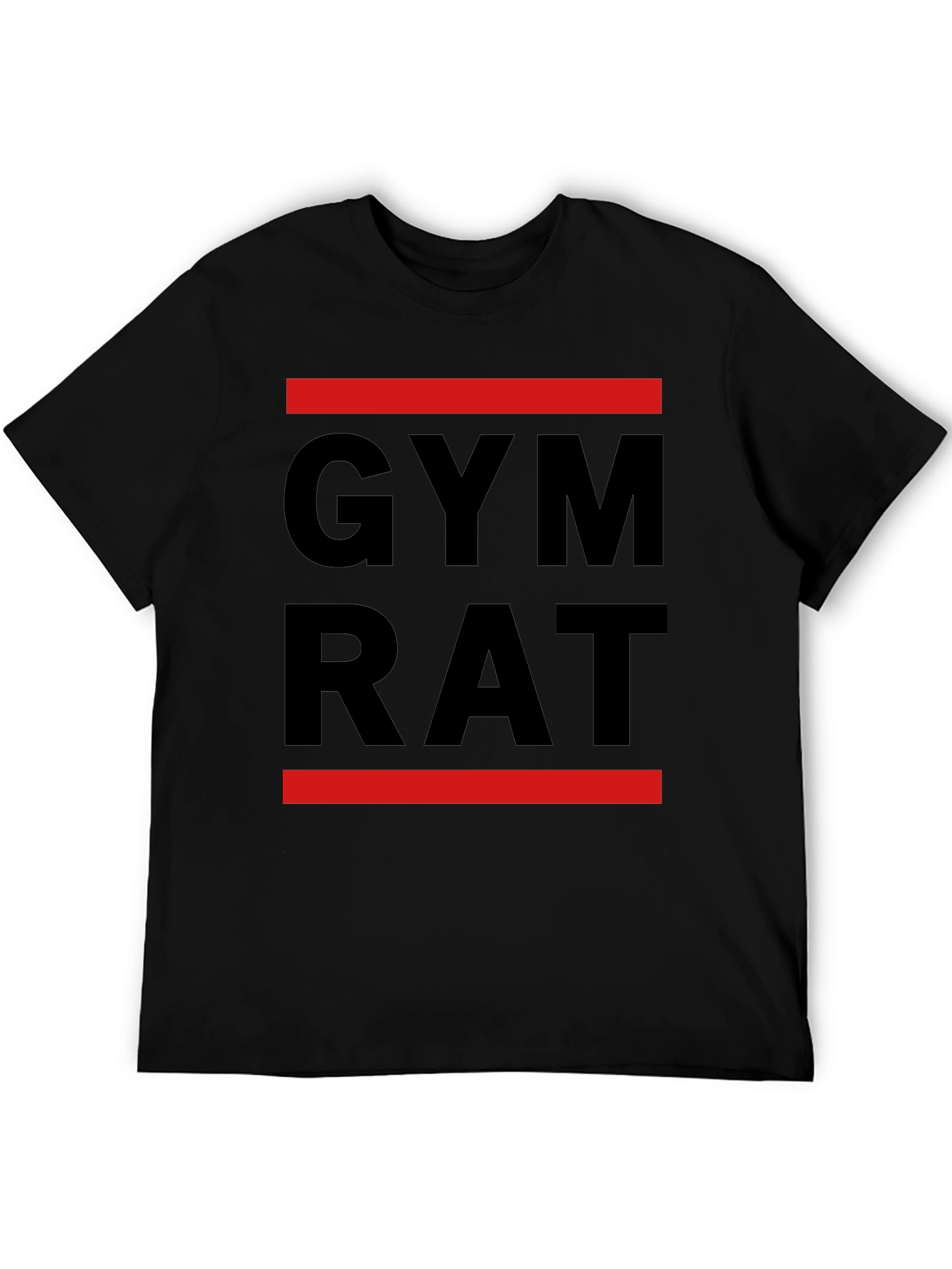 Gym Rat T-Shirt - Black Bold and Ready to Lift