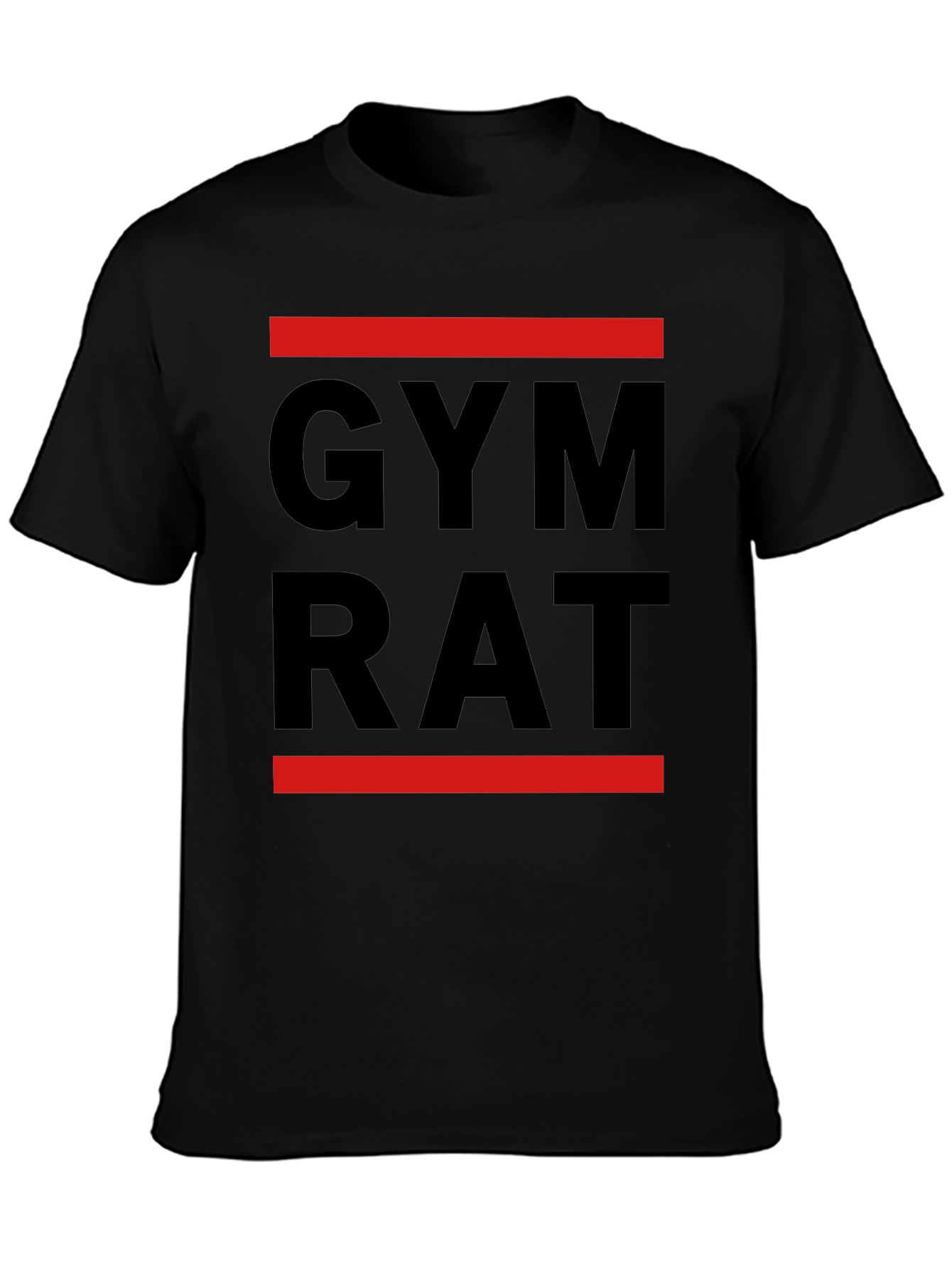 Gym Rat T-Shirt - Black Bold and Ready to Lift