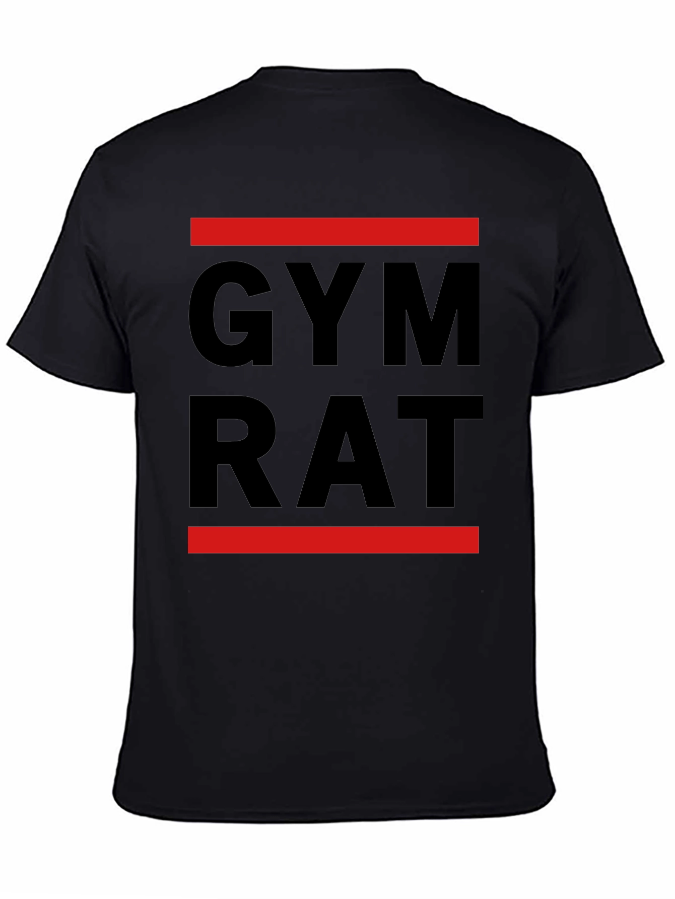 Gym Rat T-Shirt - Black Bold and Ready to Lift