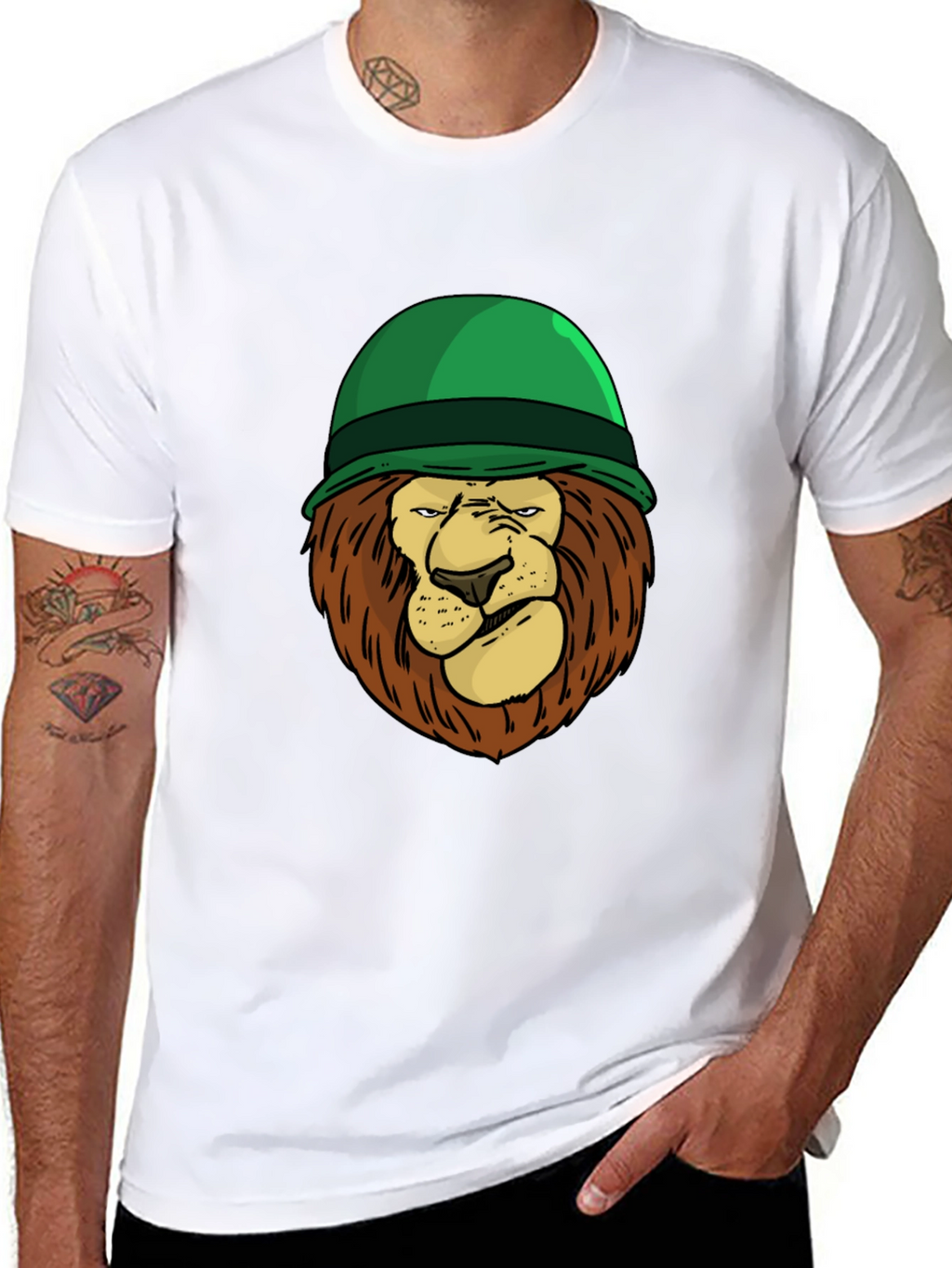 Lion Soldier Graphic Tee