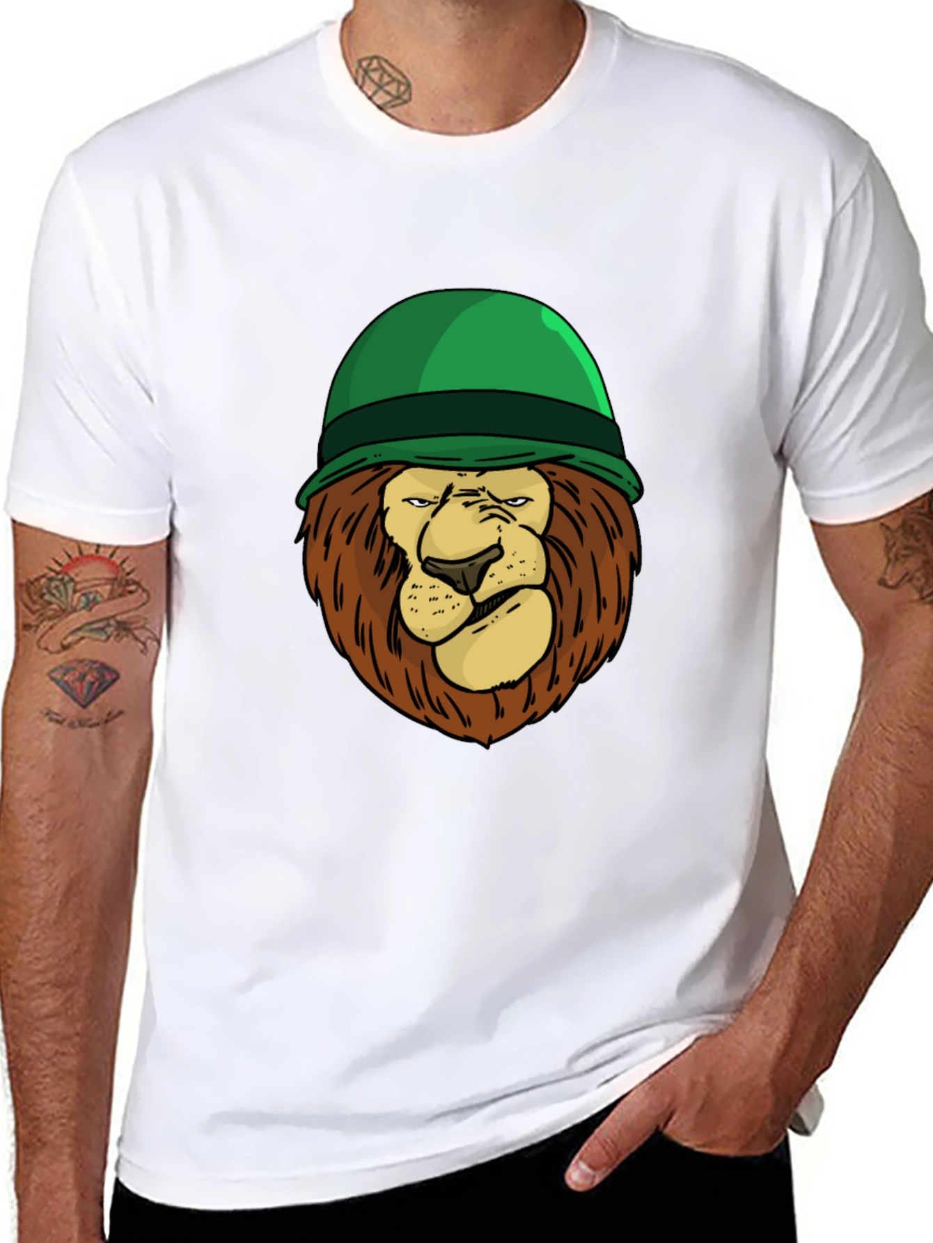 Lion Soldier Graphic Tee
